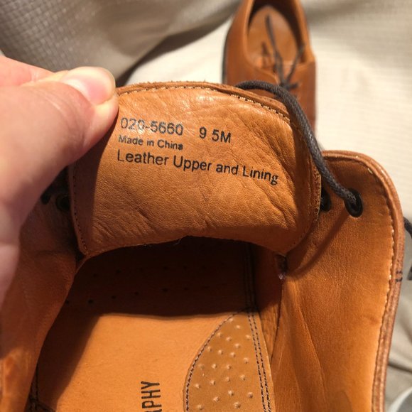 Johnston & Murphy lace up leather derby shoes, leather lining, 9.5 main image 4